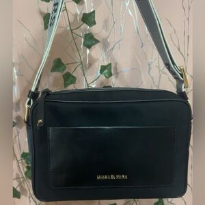 Michael Kors Black and Gold Crossbody Bag